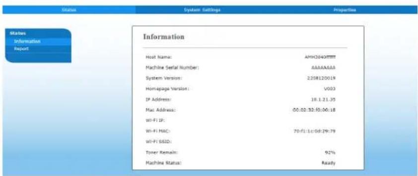 AVISION AM240QDW Plus - Personnalisation des configurations du produit par la page Web - 1