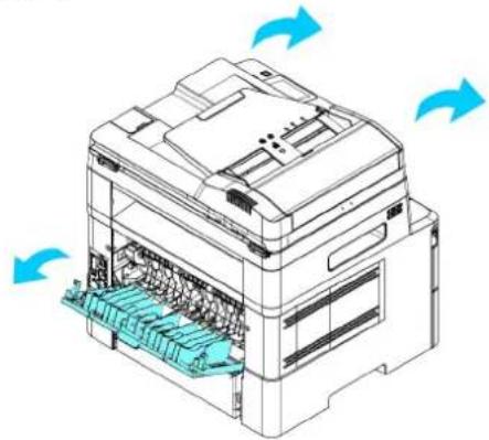 AVISION AM240QDW Plus - Locations of the Jammed Paper (Endroits susceptibles de bourrage de papier) - 5
