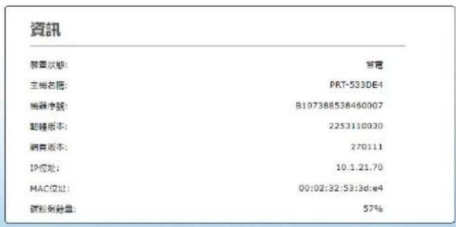AVISION AP233QN - 透過內建網頁來修改設定 - 2