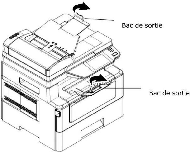 AVISION AM240AW Plus - Installation du bac de sortie - 1
