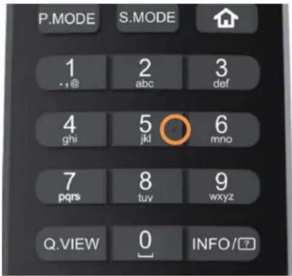 HAIER H85M92FUX - Tactile dots on the remote control buttons - 2