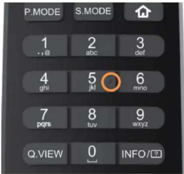 HAIER H85M92FUX - Ανάγλυφες κουκκίδες στα πλήκτρα του τηλεχειριστηρίου - 2