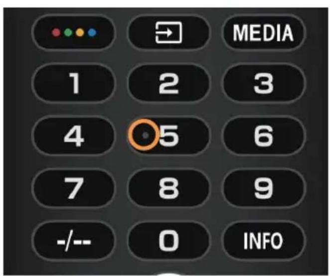 HAIER H85M92FUX - Tactile dots on the remote control buttons - 1