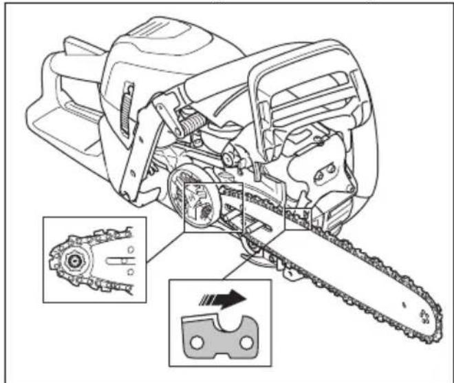 HUSQVARNA 564 XP G - Zaagblad en zaagketting monteren - 3