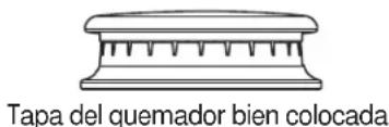 Monogram ZGP484LGRSS - Para reemplazar las piezas del quemador: - 1