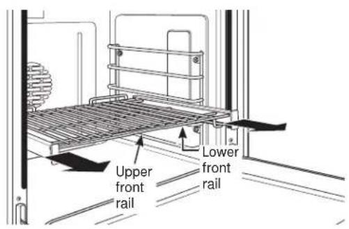 Monogram ZGP484LGRSS - To remove a rack: - 2
