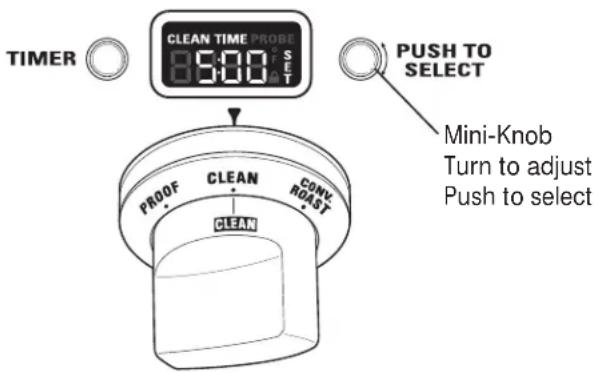 Monogram ZGP484LGRSS - How to set the oven for cleaning - 1
