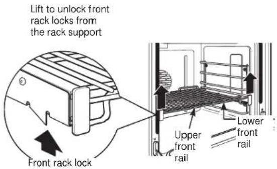 Monogram ZGP484LGRSS - To remove a rack: - 1