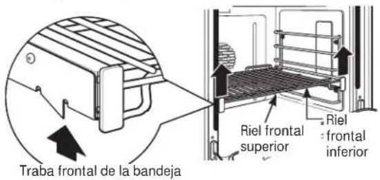 Monogram ZGP484LGRSS - Para quitar una bandeja: - 1