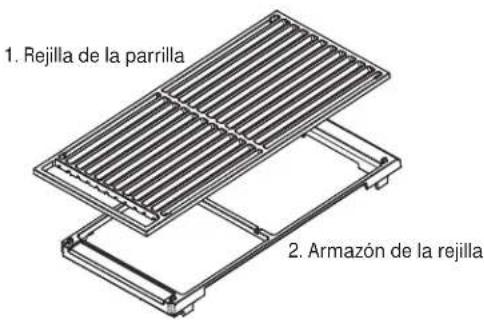 Monogram ZDP484LGPSS - Cómo reensamblar la parrilla: - 1