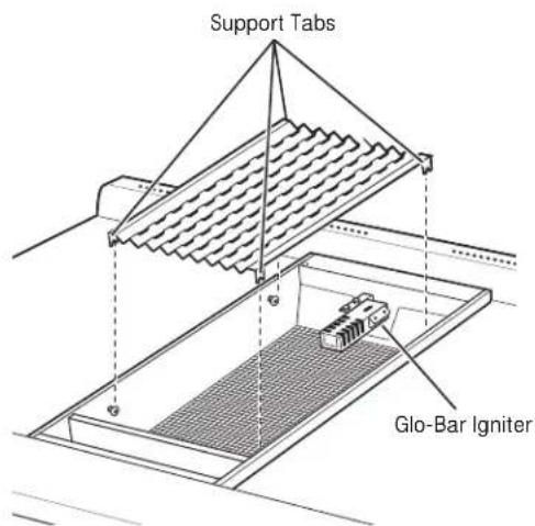 Monogram ZDP484LGPSS - Grill radiant baffle - 1