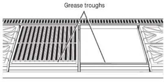 Monogram ZDP484LGPSS - Grease troughs - 1