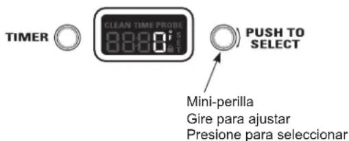Monogram ZDP486NRPSS - Para ajustar el termostato del horno: - 1