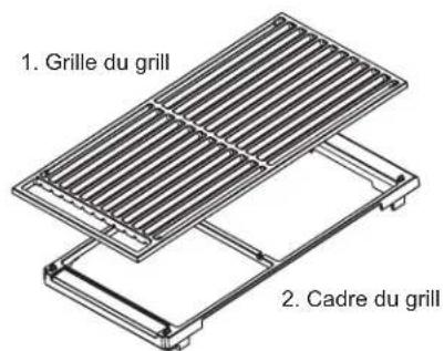 Monogram ZDP486NRPSS - Réassembléz le grill : - 1