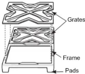 Monogram ZDP486NRPSS - Burner grates - 1