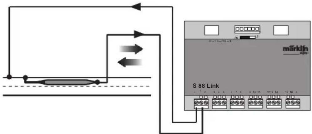 Märklin 60883 - Sample Connections for the Different Feedback Contacts - 4