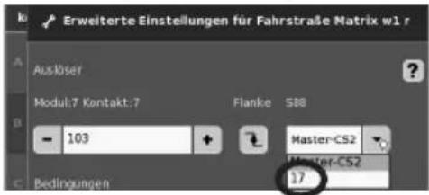 Märklin 60883 - Användning som knapp-matris (ställpult): - 5