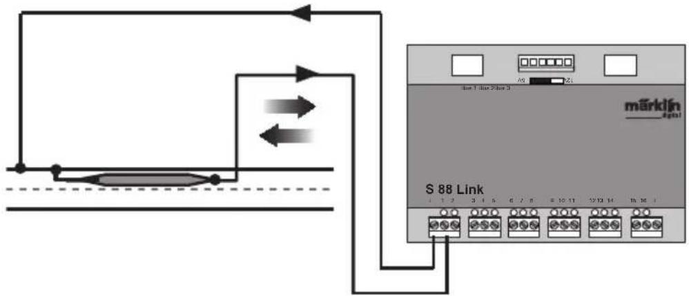 Märklin 60883 - Exemples pour le raccordement des différents contacts de (rétro) signalisation - 4