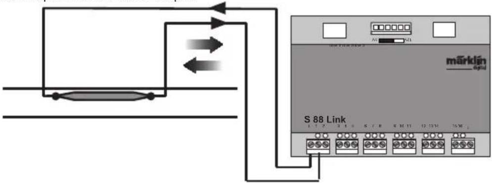 Märklin 60883 - Exemples pour le raccordement des différents contacts de (rétro) signalisation - 5