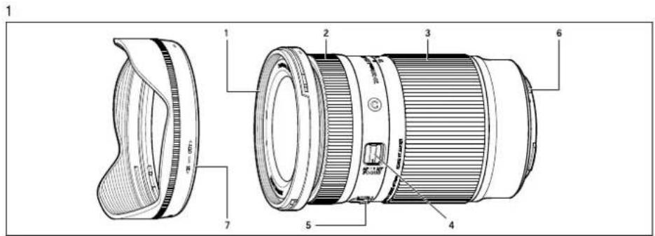SIGMA Contemporary 20-200mm F3.5-6.3 DG - Diamètre de filtre ∅ 72 mm - 1