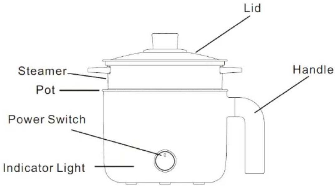 Brentwood HP-3170BK - Parts: - 1