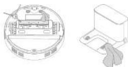 MOVA S10 - Contacts de charge et zone de signalisation - 1