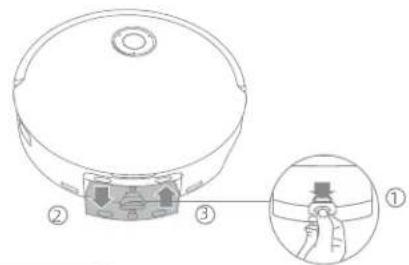 MOVA Z60 Ultra Roller Complete - Boite d'eau sale du robot - 1