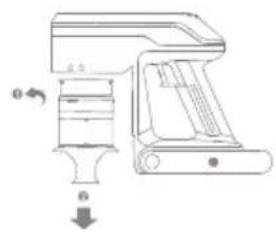 MOVA S2 Detect - Cleaning the Dust Cup, Air Inlet Filter, and Cyclone Separator Assembly - 2