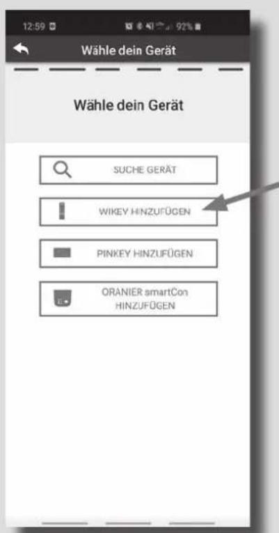 ORANIER Pio - „WiKey“-Gerätebedienteil anlernen - 3