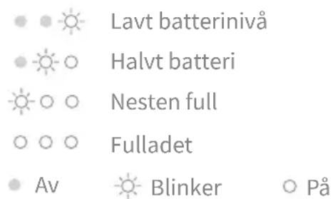 MOVA S4 Detect - LED-indikator for batteristatus - 1