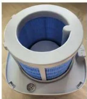 Clean Air Optima CA-808 Smart - Soulever le carter Couvercle du réservoir Robinet de remplissage de carrosserie d'eau et filtre - 3
