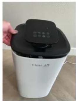 Clean Air Optima CA-808 Smart - Podnieś obudowę urządzenia Pokrywę zbiornika wody i filtr Kran do napełniania - 1