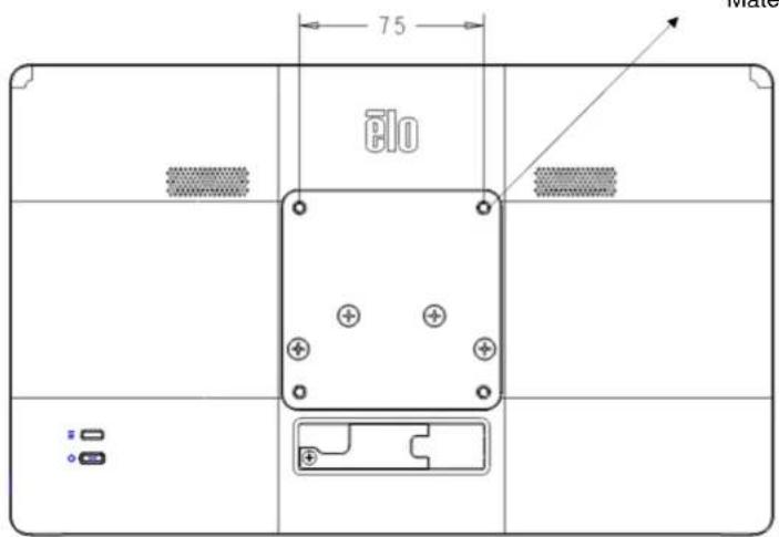 ELO 1304LS - Support VESA arrière par défaut - 1