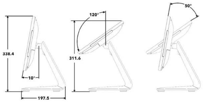 ELO E432576 - Réglage de l'affichage à une position appropriée pour la I-Series 3 avec Intel® (avec support) - 1