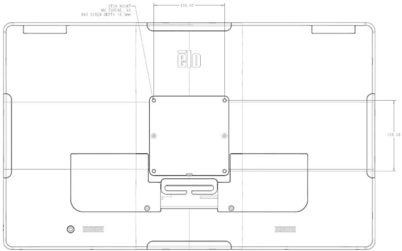 ELO E427316 - Montage VESA arrière pour la I-Series 3 avec Intel® (sans support) - 2