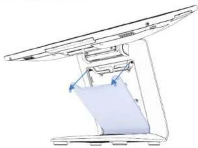 ELO E274321 - 針對I系列3搭載Intel®（有支架）將顯示器調整至合適的位置 - 6