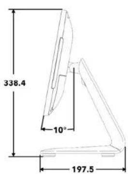 ELO E274321 - 針對I系列3搭載Intel®（有支架）將顯示器調整至合適的位置 - 1