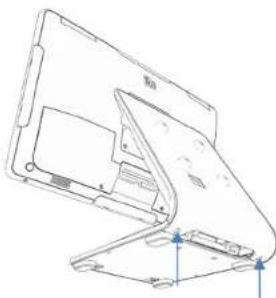ELO E274321 - 針對I系列3搭載Intel®（有支架）將顯示器調整至合適的位置 - 8