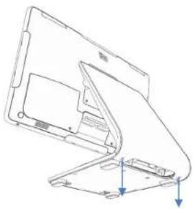ELO E274321 - 針對I系列3搭載Intel®（有支架）將顯示器調整至合適的位置 - 4