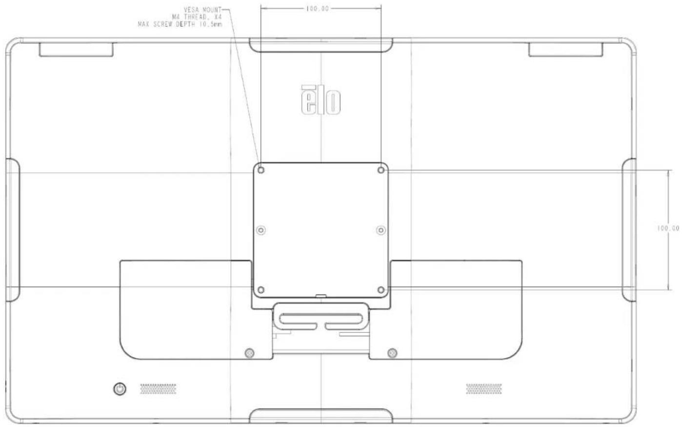 ELO E275486 - Intel® 搭載 I シリーズ 3 (スタンドなし) 用背面 VESA マウント - 2