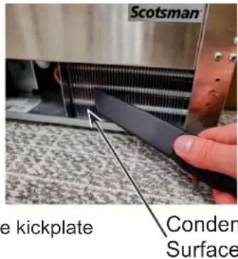 Scotsman DRC033 - How to clean the condenser. - 1