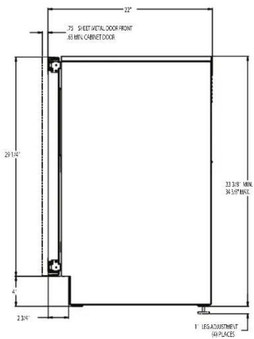 Scotsman SRC065 - Cabinet Drawing - 3