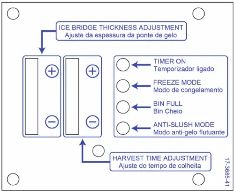 Scotsman UC2724X - Controller Diagram: Adjustment Indicator Lights - 1