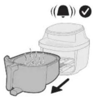 PHILIPS NA547 - Prekni butonin Start/pause për të filluar gatimin. - 1