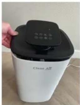 Clean Air Optima CA-806 Smart - Filtro „Silver Ion SI-01“ keitimas: - 1