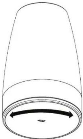 BOSE DesignMax Luna DML88P - Ajuste del logotipo y la rejilla - 1