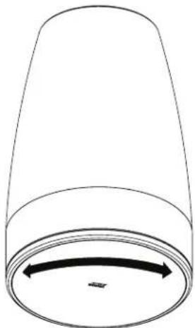 BOSE DesignMax Luna DML88P - Regolazione del logo e della griglia - 1