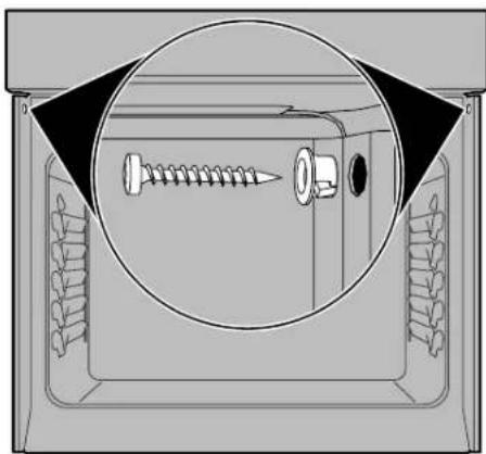 FRIGIDAIRE FCWS3025SS - Install the Anti-tip Mounting Screws - 1