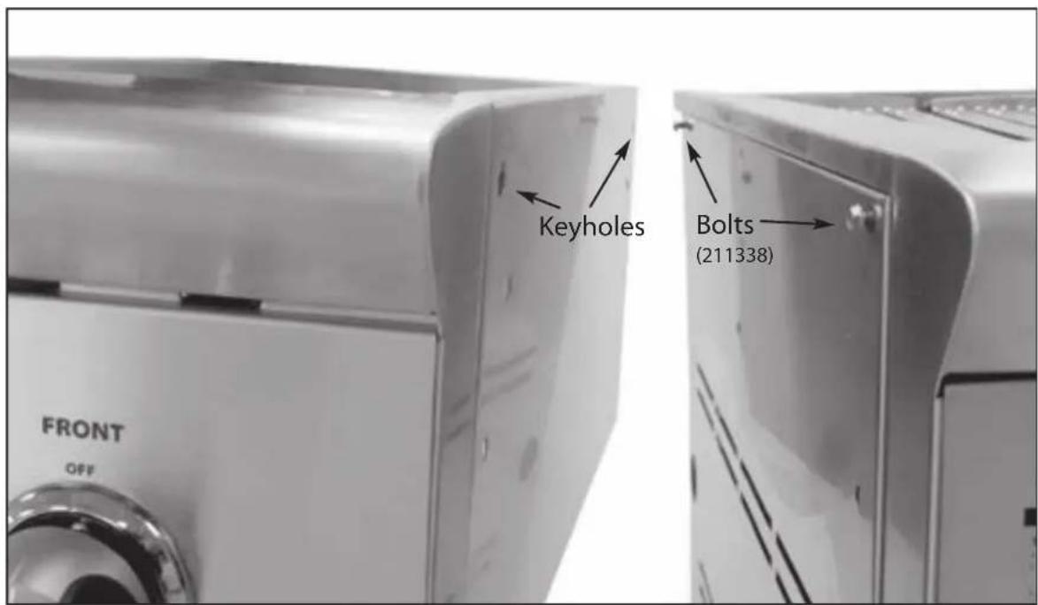Keyholes Bolts (211338) FRONT OFF