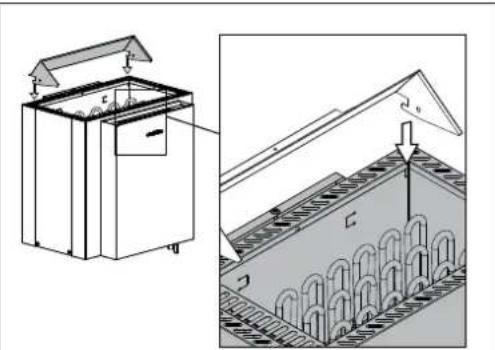 HARVIA Qubic Combi HBQ604SM - 3.3.Instalacao do aquecedor num nicho - 4